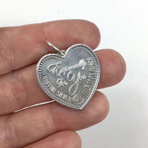 Jewelry 999 Apm 12 Ounce Silver Heart Rose Pendant Poshmark